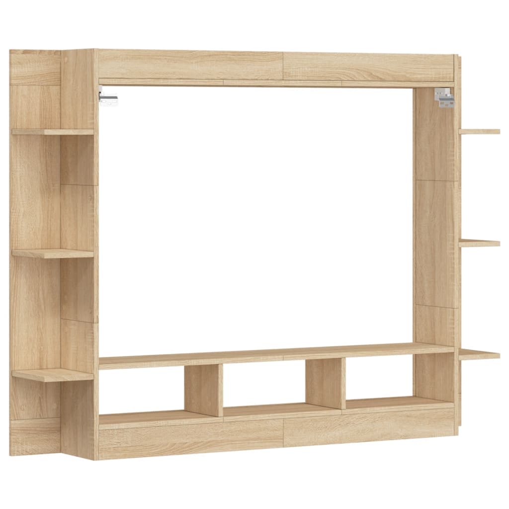 Mobile Porta TV Rovere Sonoma 152x22x113cm in Legno Multistrato - homemem39