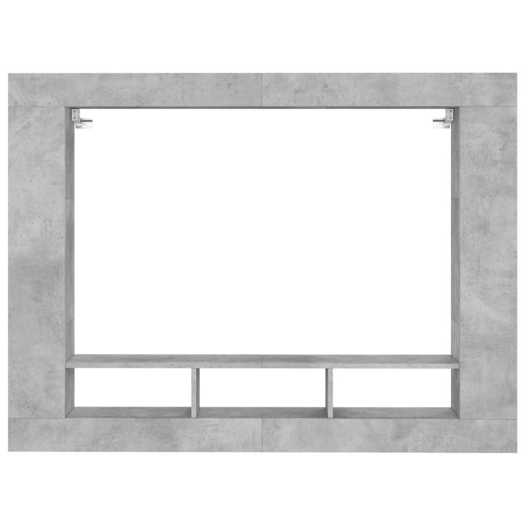 Mobile Porta TV Grigio Cemento 152x22x113 cm Legno Multistrato - homemem39