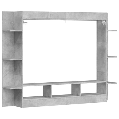 Mobile Porta TV Grigio Cemento 152x22x113 cm Legno Multistrato - homemem39