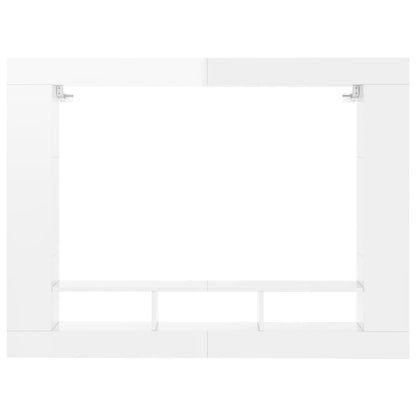 Mobile Porta TV Bianco Lucido 152x22x113cm in Legno Multistrato - homemem39