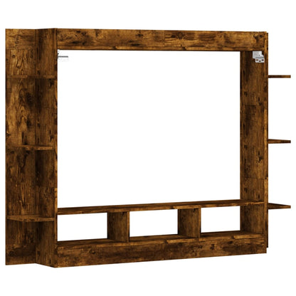 Mobile Porta TV Rovere Fumo 152x22x113 cm in Legno Multistrato - homemem39