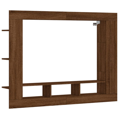 Mobile Porta TV Rovere Marrone 152x22x113 cm Legno Multistrato - homemem39