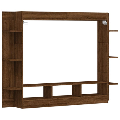 Mobile Porta TV Rovere Marrone 152x22x113 cm Legno Multistrato - homemem39