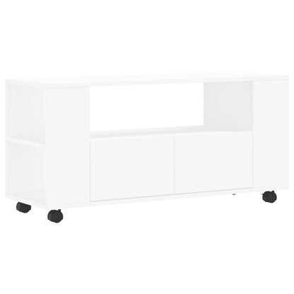 Mobile Porta TV Bianco 102x34,5x43 cm in Legno Multistrato - homemem39