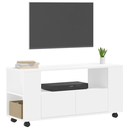 Mobile Porta TV Bianco 102x34,5x43 cm in Legno Multistrato - homemem39