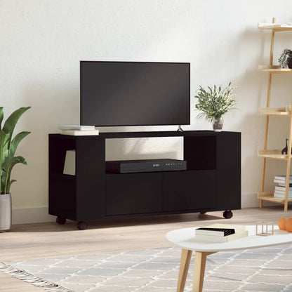 Mobile Porta TV Nero 102x34,5x43 cm in Legno Multistrato - homemem39