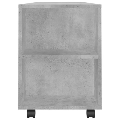 Mobile Porta TV Grigio Cemento 102x34,5x43cm Legno Multistrato - homemem39