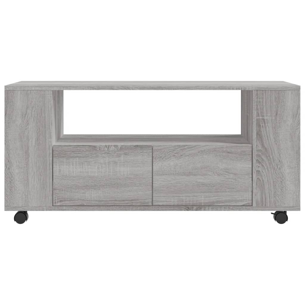 Mobile Porta TV Grigio Sonoma 102x34,5x43 cm Legno Multistrato - homemem39