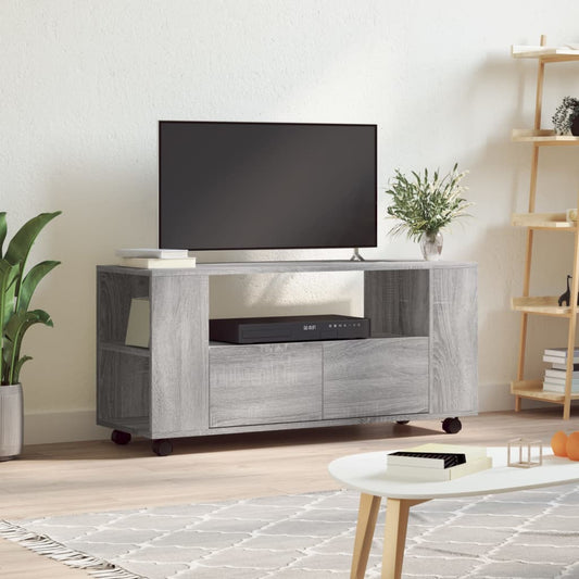 Mobile Porta TV Grigio Sonoma 102x34,5x43 cm Legno Multistrato - homemem39