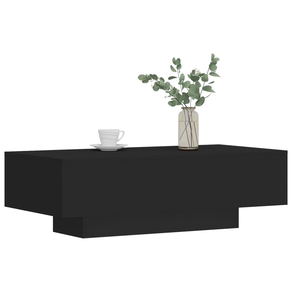 Tavolino da Salotto Nero 100x49,5x31 cm in Legno Multistrato - homemem39