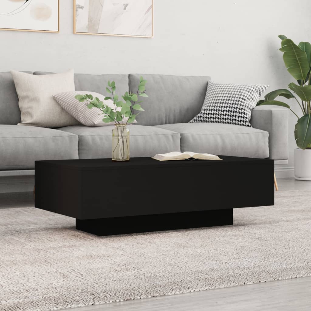 Tavolino da Salotto Nero 100x49,5x31 cm in Legno Multistrato - homemem39