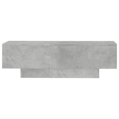 Tavolino Salotto Grigio Cemento 100x49,5x31cm Legno Multistrato - homemem39