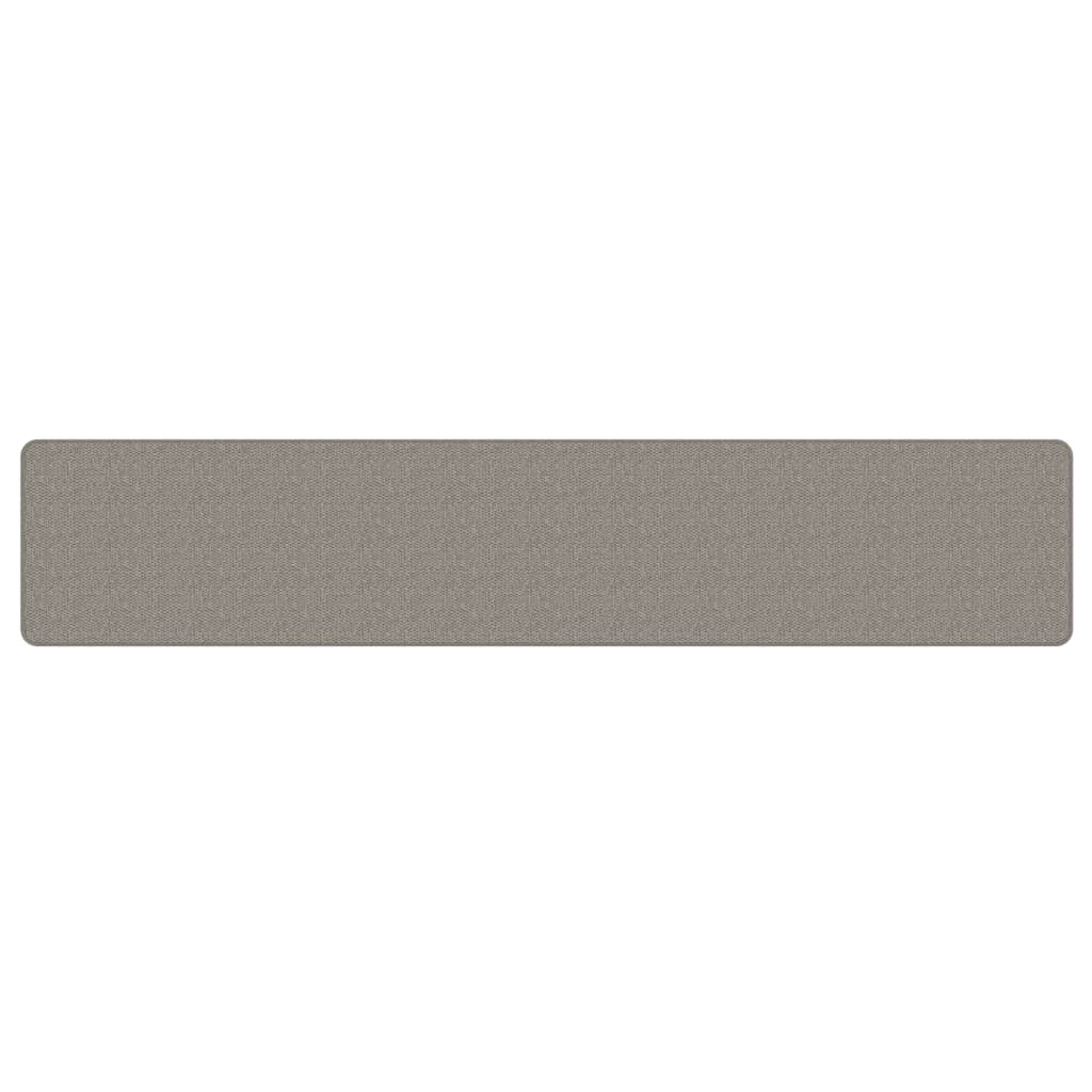 Tappeto Corsia Aspetto Sisal Argento 50x250 cm - homemem39