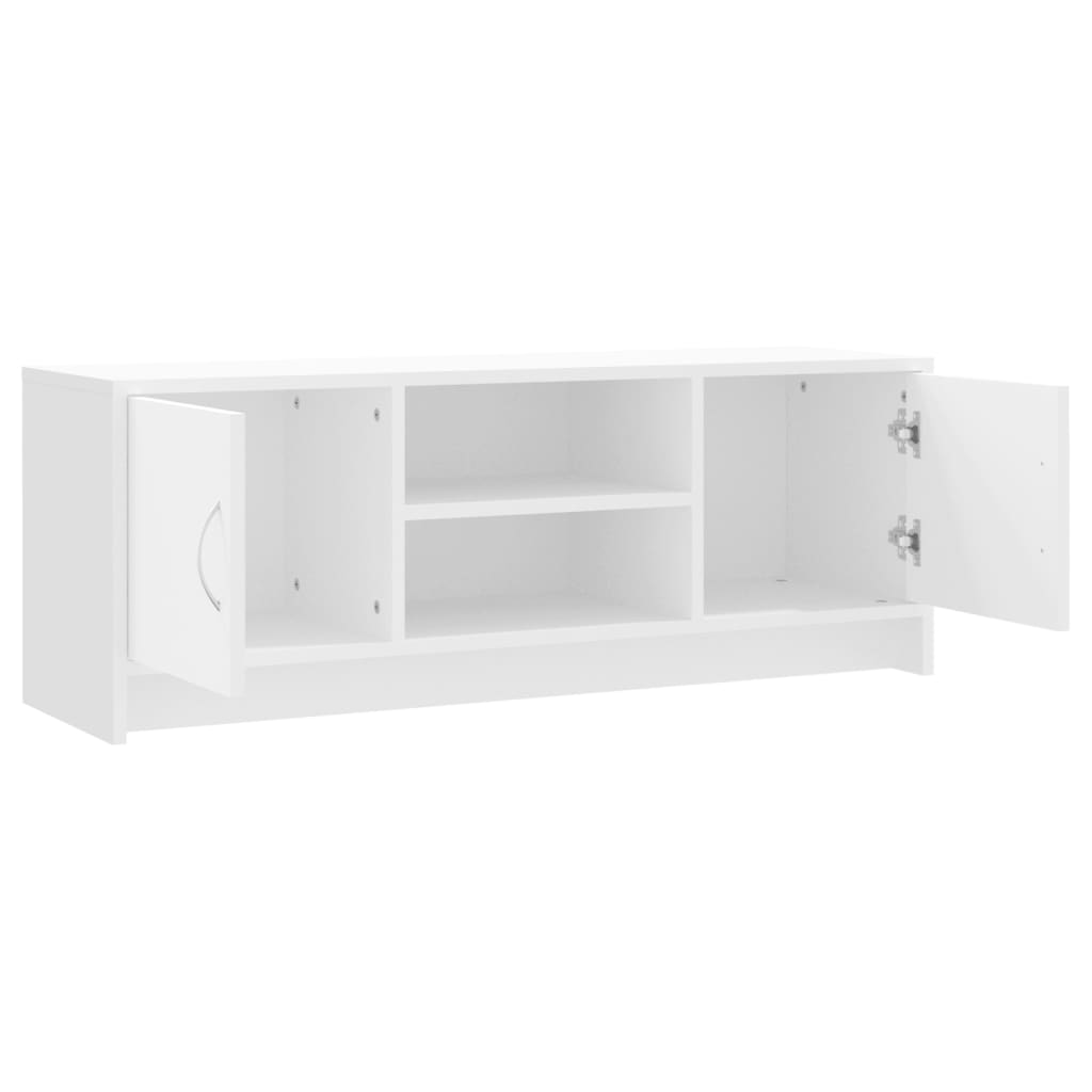 Mobile Porta TV Bianco 102x30x37,5 cm in Legno Multistrato - homemem39