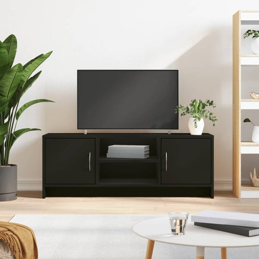 Mobile Porta TV Nero 102x30x37,5 cm in Legno Multistrato - homemem39