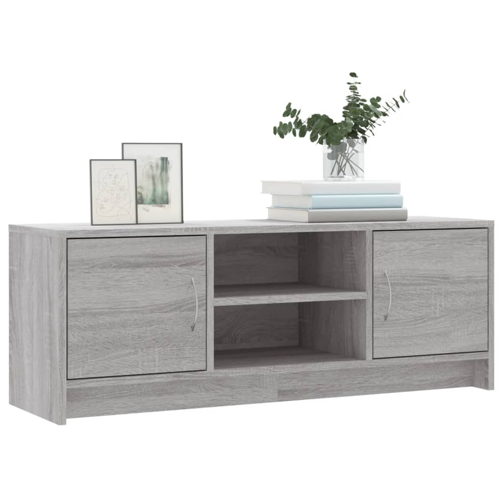 Mobile Porta TV Grigio Sonoma 102x30x37,5 cm Legno Multistrato - homemem39