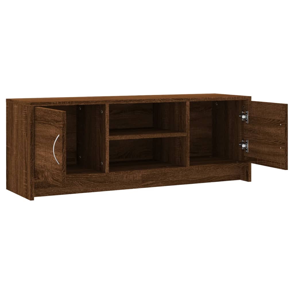 Mobile Porta TV Rovere Marrone 102x30x37,5 cm Legno Multistrato - homemem39