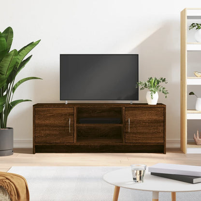 Mobile Porta TV Rovere Marrone 102x30x37,5 cm Legno Multistrato - homemem39