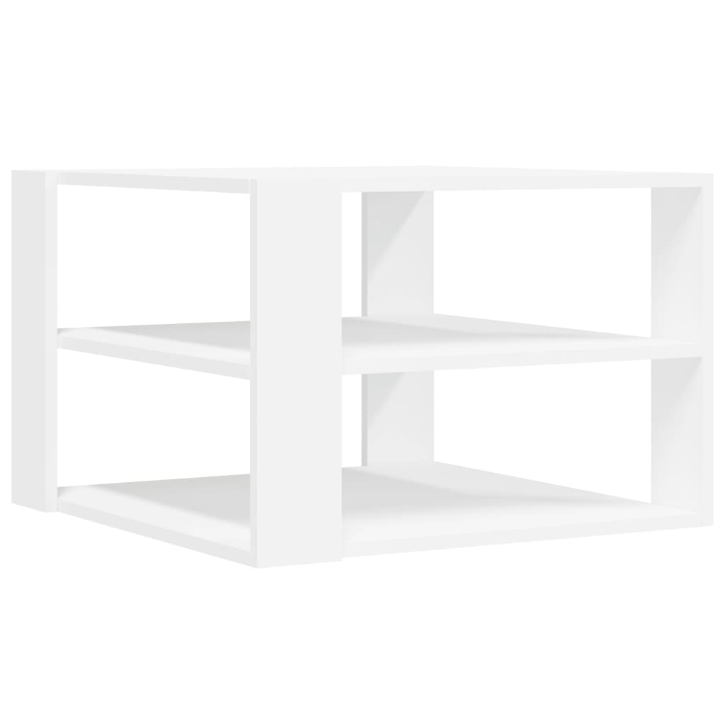 Tavolino da Salotto Bianco 59,5x59,5x40 cm in Legno Multistrato - homemem39