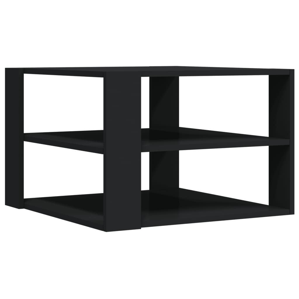 Tavolino da Salotto Nero 59,5x59,5x40 cm in Legno Multistrato - homemem39