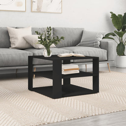 Tavolino da Salotto Nero 59,5x59,5x40 cm in Legno Multistrato - homemem39