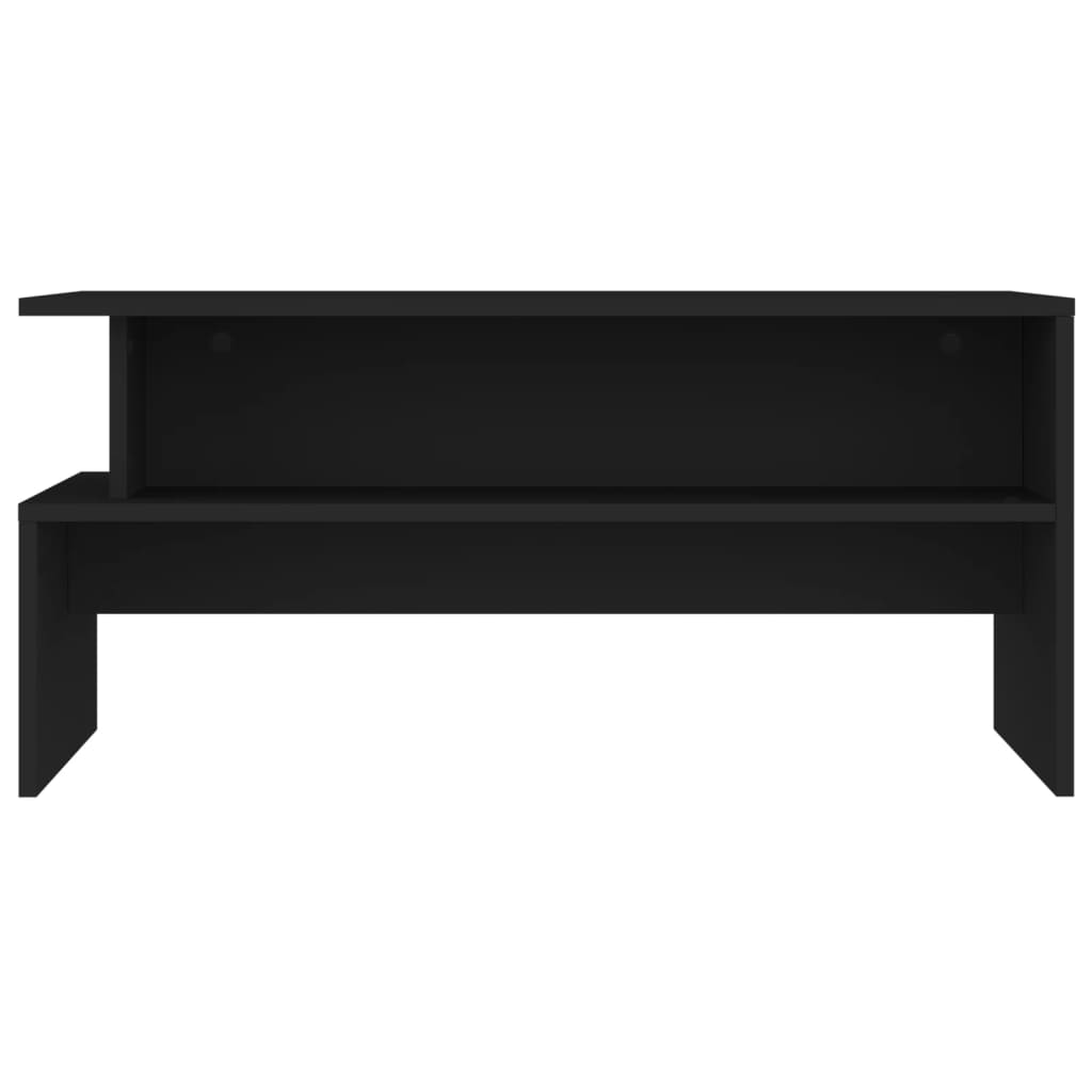 Tavolino da Salotto Nero 90x55x42,5 cm in Legno Multistrato - homemem39