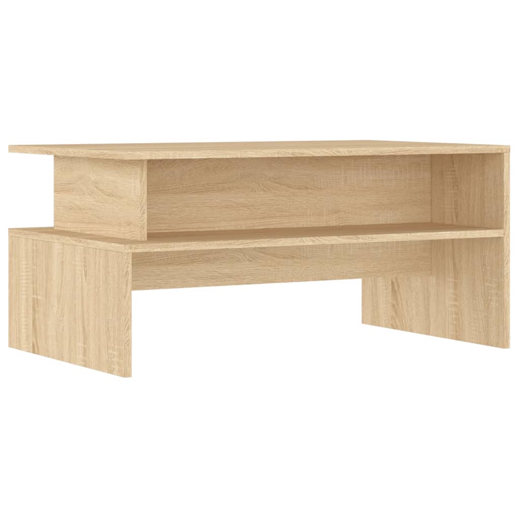 Tavolino Salotto Rovere Sonoma 90x55x42,5 cm Legno Multistrato - homemem39