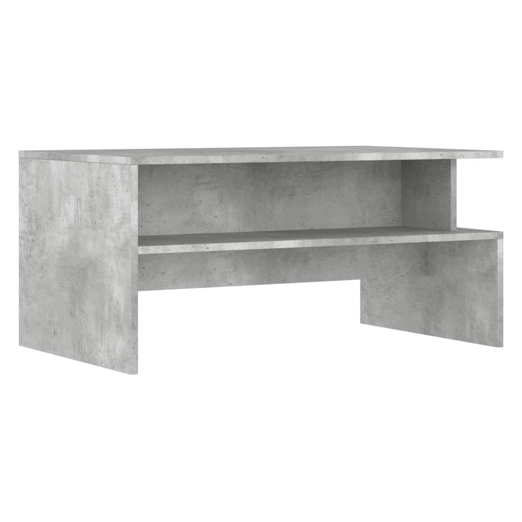 Tavolino Salotto Grigio Cemento 90x55x42,5 cm Legno Multistrato - homemem39