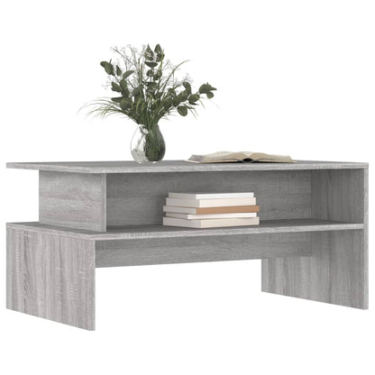 Tavolino Salotto Grigio Sonoma 90x55x42,5 cm Legno Multistrato - homemem39