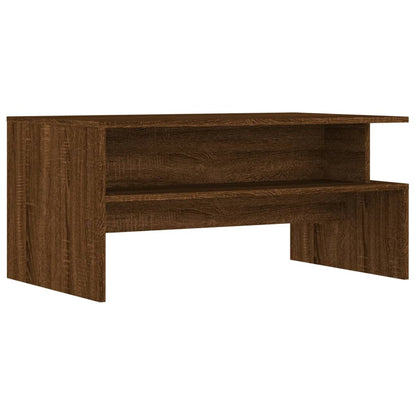 Tavolino Salotto Rovere Marrone 90x55x42,5 cm Legno Multistrato - homemem39