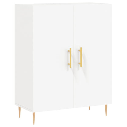 Credenza Bianca 69,5x34x180 cm in Legno Multistrato - homemem39