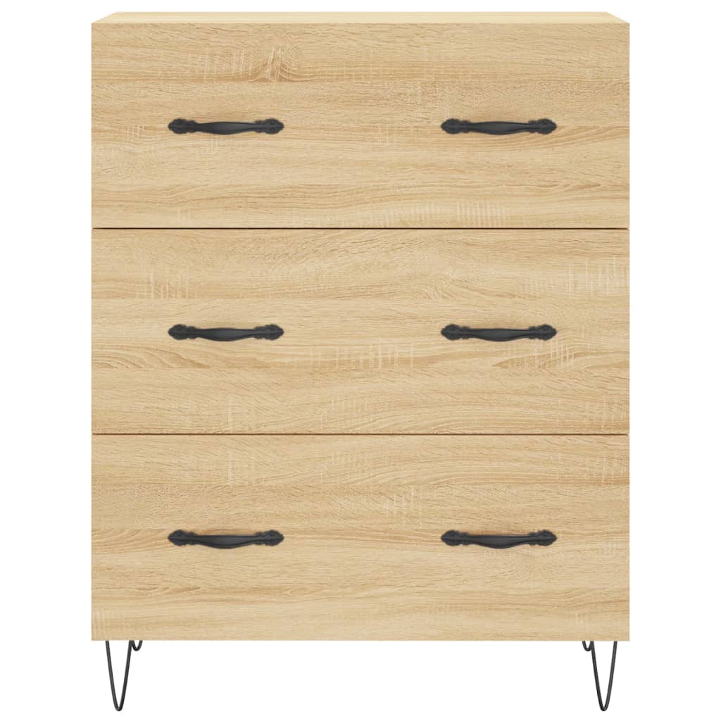 Credenza Rovere Sonoma 69,5x34x180 cm in Legno Multistrato - homemem39