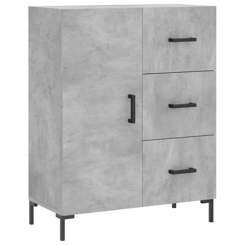 Credenza Grigio Cemento 69,5x34x180 cm in Legno Multistrato - homemem39