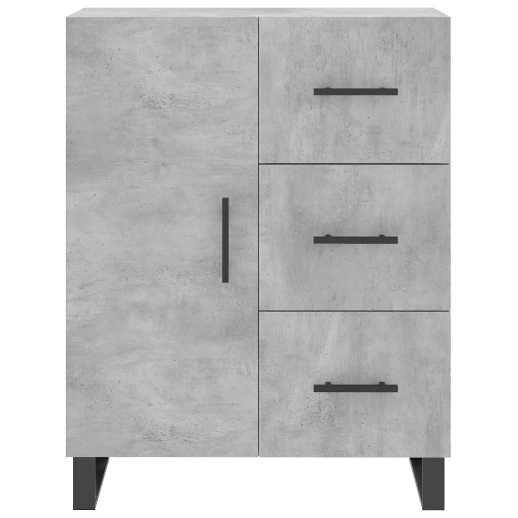 Credenza Grigio Cemento 69,5x34x180 cm in Legno Multistrato - homemem39