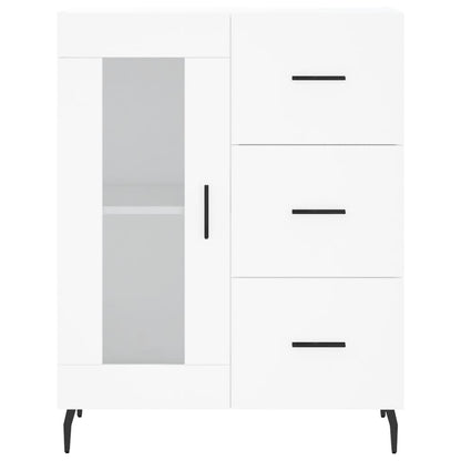 Credenza Bianca 69,5x34x180 cm in Legno Multistrato - homemem39