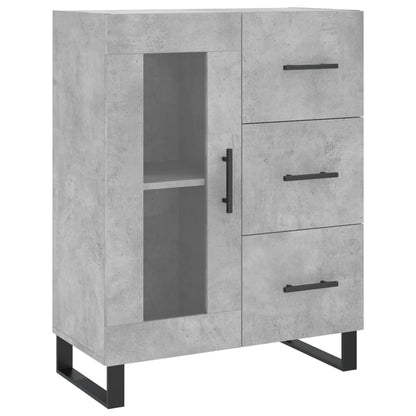 Credenza Grigio Cemento 69,5x34x180 cm in Legno Multistrato - homemem39