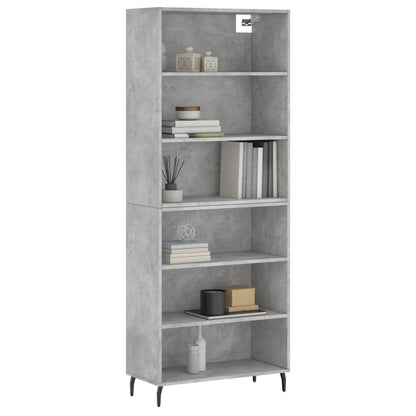 Credenza Grigio Sonoma 69,5x32,5x180 cm Legno Multistrato - homemem39