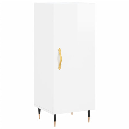 Credenza 34,5x34x180 cm in Legno Multistrato Bianco Lucido - homemem39