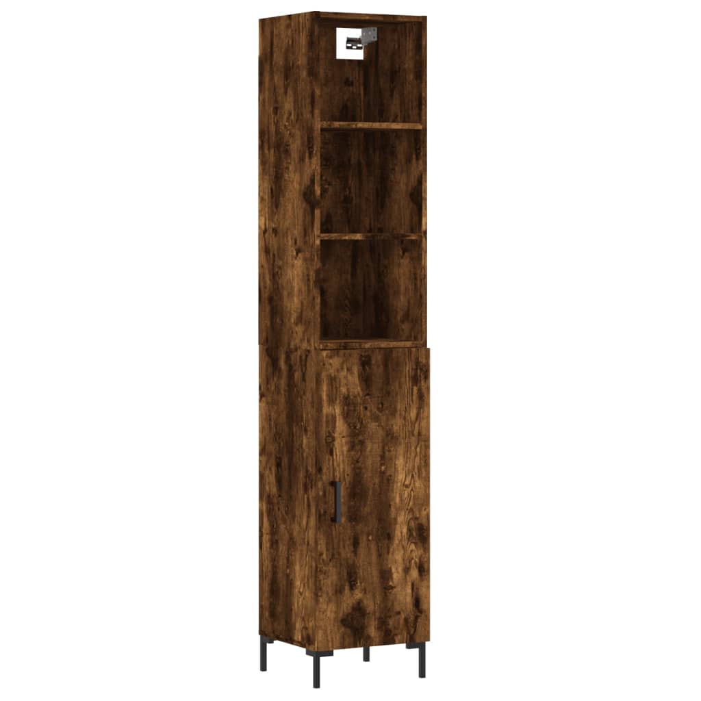 Credenza Rovere Fumo 34,5x34x180 cm in Legno Multistrato - homemem39