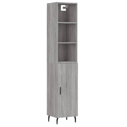 Credenza Grigio Sonoma 34,5x34x180 cm in Legno Multistrato - homemem39