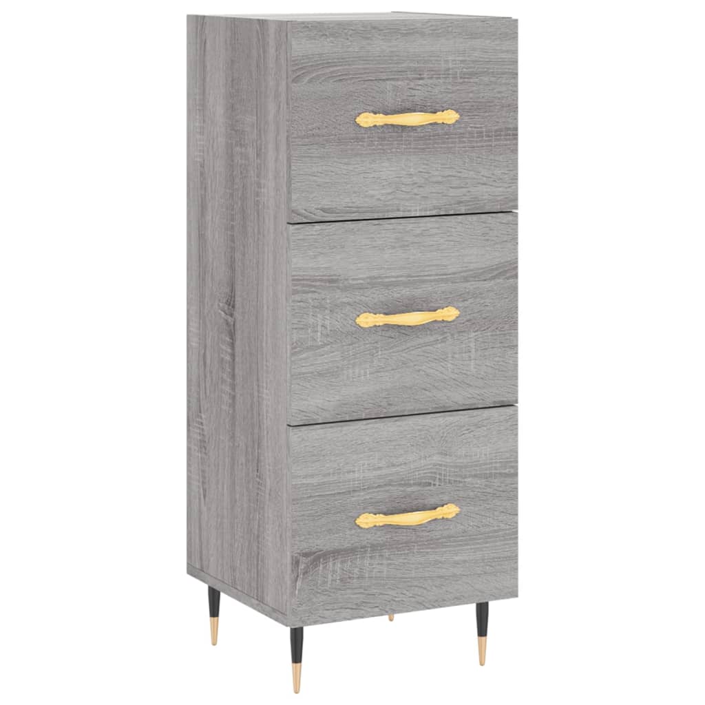 Credenza Grigio Sonoma 34,5x34x180 cm in Legno Multistrato - homemem39