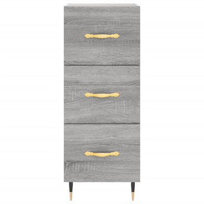 Credenza Grigio Sonoma 34,5x34x180 cm in Legno Multistrato - homemem39