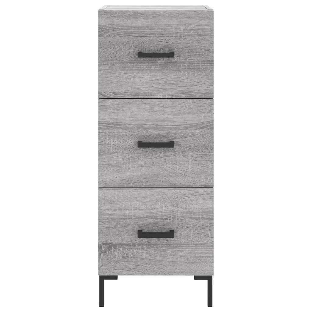 Credenza Grigio Sonoma 34,5x34x180 cm in Legno Multistrato - homemem39