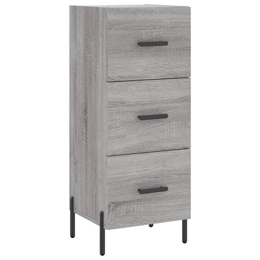 Credenza Grigio Sonoma 34,5x34x180 cm in Legno Multistrato - homemem39