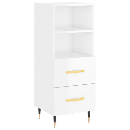 Credenza 34,5x34x180 cm in Legno Multistrato Bianco Lucido - homemem39