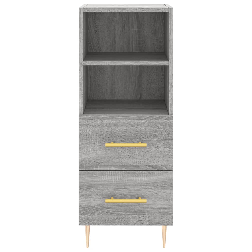 Credenza Grigio Sonoma 34,5x34x180 cm in Legno Multistrato - homemem39