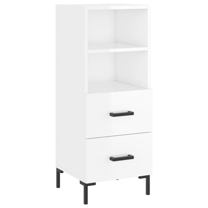 Credenza 34,5x34x180 cm in Legno Multistrato Bianco Lucido - homemem39