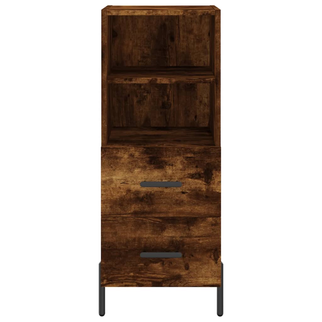 Credenza Rovere Fumo 34,5x34x180 cm in Legno Multistrato - homemem39