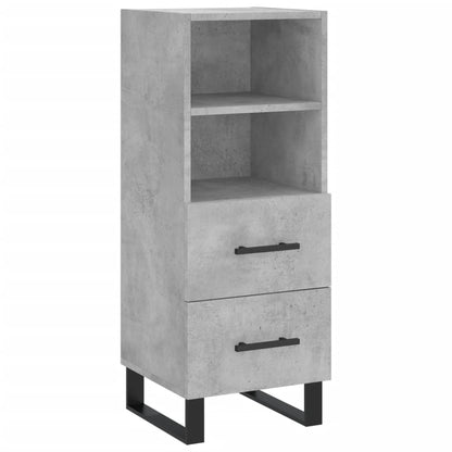 Credenza Grigio Cemento 34,5x34x180 cm in Legno Multistrato - homemem39