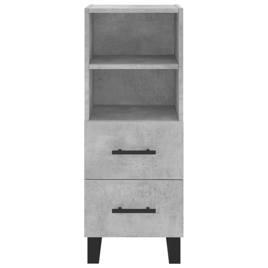 Credenza Grigio Cemento 34,5x34x180 cm in Legno Multistrato - homemem39